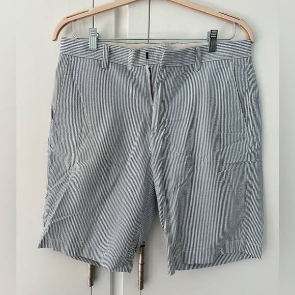 J. Crew Seersucker Shorts, Size 33 - Picture 1 of 4